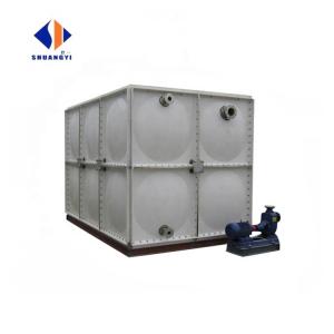 High Flexural Strength ≥100 MPa Overhead Fiberglass FRP Water Storage Tank 300000 Liters