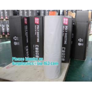 Clear Plastic wrapping Sheeting roll, Low density polyethylene film plastic sheeting for construction industry, bagease