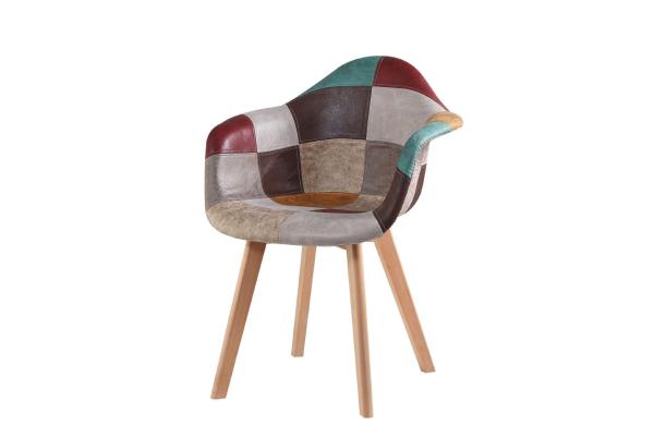 Modern PP Plastic Frame Patchwork Office Chair With Stable Structure