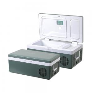 China Road Trip 15L Portable Car Mini Fridge with LED Display and Freezer Cooling Mode supplier