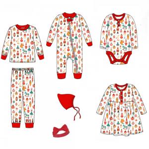 Customized Romper Christmas Jumpers Baby Jump Suit 7pcs set