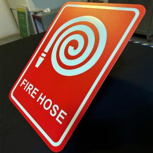 China ISO Standards Photoluminescent Fire Hose Signs 1mm Thickness supplier