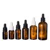 China Cosmetics 50ml Brown Dropper Bottles With Childproof / Pilfer Proof Cap wholesale