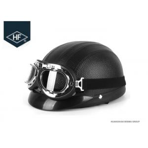 57 - 62cm Universal Motorcycle Riding Helmets With Goggles For Halley 660g Weight