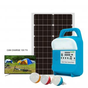 China 30W  Solar Home Lighting System Kit With USB Mobile Charging Function supplier