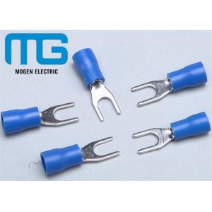 China SV 1.25-4 Copper Spade Terminal Connectors Fork Shaped Cable End Terminals supplier