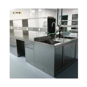 China Polished Stainless Lab Table , W750mm Anti Rust Chemistry Lab Working Table supplier