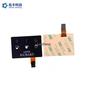 China Coffee Machine Flat Membrane Switch FPC Circuit Touch Control Panel supplier