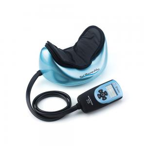 China Home and Car Head Neck Massaging Pillow with Heating , Blue Color supplier