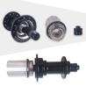 China JIELEI Ultralight 4 Claw Alloy Road Bicycle Hub 20/24H Quick-Release Straight-Pull for Front & Rear with Freehub HG Body wholesale