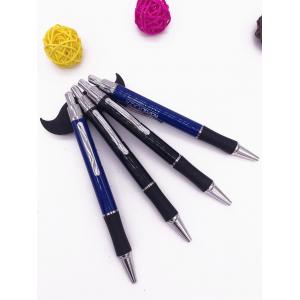Promotional advertising ball point pen with rubber grip metal ball point pen