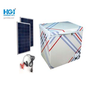 China 3.2 Cu ft 90 Ltrの太陽エネルギーのフリーザー冷却装置150Wパネル supplier