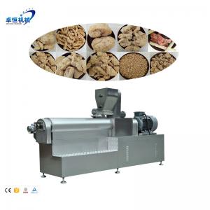 China Double Screw Extruder Soya Chunks Protein Bar Sticks Production Line with 35kw Power supplier