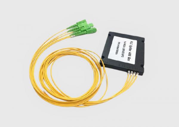 1x4 PLC ABS Box Type Fiber Optic Splitter SC to UPC For CATV/FTTH