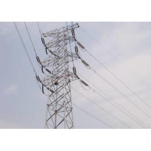 China Hot Dip Electric Power Line Towers , Q235B / Q345B Steel Transmission Tower supplier