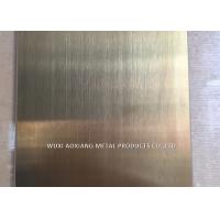 China 304 Stainless Steel Slit Edge Plate Decorative Surface Finish Rose Golded on sale