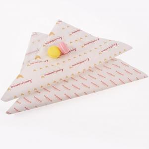 China Food grade printing burger wrapping tissue paper grease resistant food safe greaseproof paper supplier