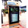 Full HD Outdoor Information Kiosk , Digital Touch Screen Kiosk With IP Camera