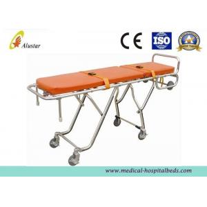 China Emergency Ambulance Stretcher Trolley Adjustable Folding Automatic Loading Cart ALS-S009 supplier