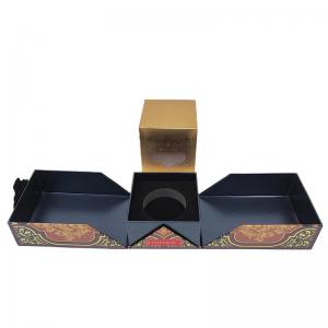 China Kraft Packaging Cardboard Paper Box Recyclable With Gold Foil supplier