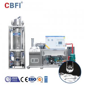 China 10 Tons Solid Tube Ice Machine With Flat Cut Ends Tube Ice Business supplier