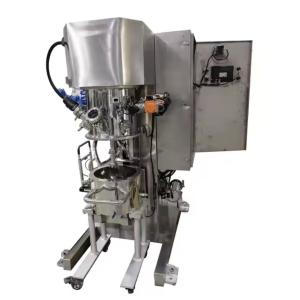 China 50L à vide dispersant mélangeur planétaire soudure pâte double machine d'émulsification sous vide supplier