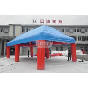 China Outdoor Big Event Advertising Inflatable Tent , Red And Blue Portable Air-Saeled Tent supplier