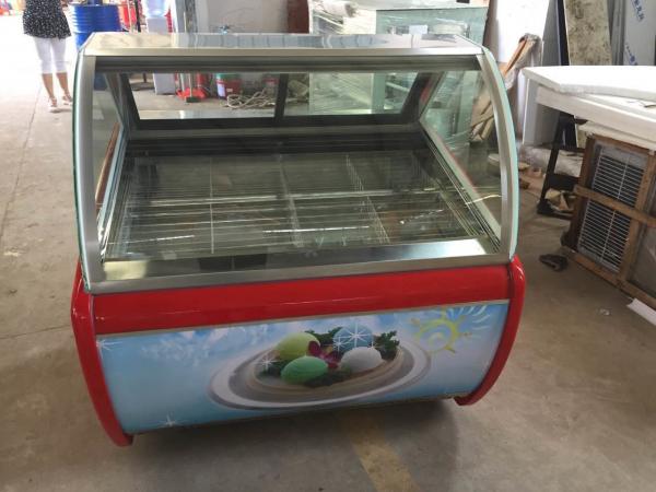 Gelato Display Ice Cream Showcase Freezer / Desktop Table Mini Ice Cream