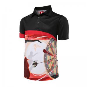 Men Polo Darts T Shirt Anti Bacterial Eco Friendly Quick Dry