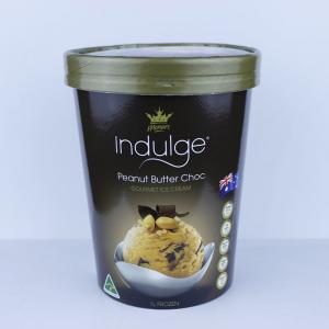 34oz Recycled Ice Cream Cups , Printed 1000ml Ice Cream Takeaway Containers With Lid