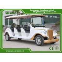 China White 6 Seats Electric Classic Cars AE Approved Classic Car Golf Carts on sale