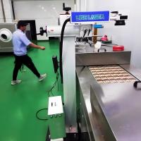 China 40W CO2 RF Online Flying Laser Marking Machine for Pet Bottles Conveyor Included Logo Laser Printer on sale