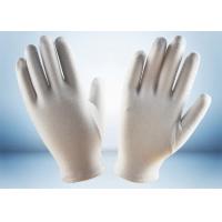 China Light Weight Cotton Work Gloves Absorbing Sweat White Jewelry Handling Gloves on sale