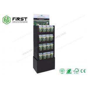 China Customized Offest Printing Supermarket Retail Snack Cardboard Paper Floor Display Shelf Rack supplier