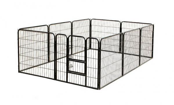 80x80cm x10pcs Black Powder Coated Wire Mesh Small Size Dog Kennel,Pet Cages