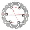 China Replace/Repair Purpose Honda VFR Z 400 CBR F 600 Front Brake Disc Rotor 276mm Size with 6 Mounting Holes at Front Position wholesale