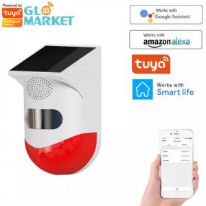 Tuya Wifi Smart Alarm Sensor Outdoor Waterproof Security Alarm System