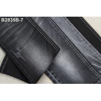 China 62/63” Light Slub Black Denim Jeans Fabric 10.5oz For Garment on sale