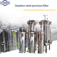 China 1-12m2 Stainless Steel Multi Bag Filter Housing For Water Treatment 90-1080 M3/H on sale