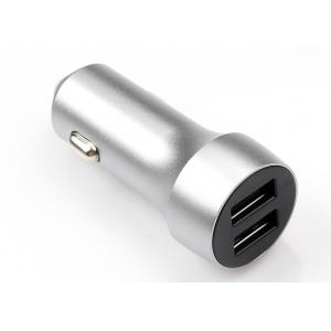 China All Metal Aluminum Alloy 3.1A Car Phone Charger , Dual Usb Port Cell Phone Car Charger supplier