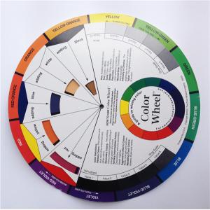 China Mix Round Tattoo Accessories Palette Pigment Color Wheel Paper Card supplier