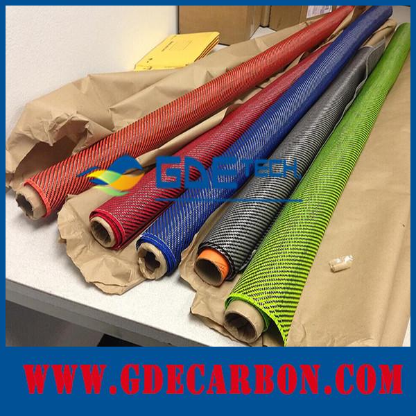 carbon kevlar fiber hybrid fabric
