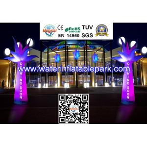 Lighting Inflatable Pillar Flower Tree Decoration for Concert / Stage / Party / Wedding