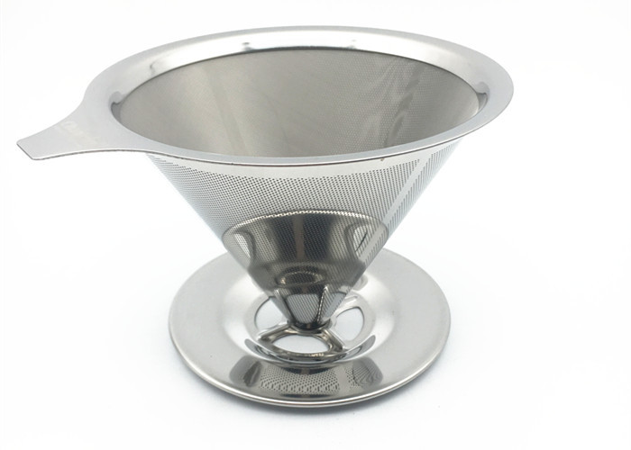 18 / La maille de filtre de l'acier inoxydable 8, versent au-dessus de la maille posée par double de dispositif d'écoulement de café