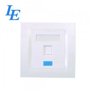 ODM Plastic White Rj45 86*86mm Network Faceplate Socket