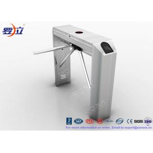 China Pedestrian Control Tripod Turnstile Gate 304 Stainless Steel Housing Material supplier