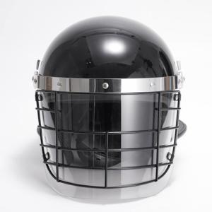China Casco táctico negro contra disturbios Casco de control de disturbios con visor de malla metálica ABS PC Shell supplier