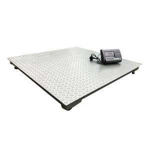 2000kg LED Display Industrial Plataforma Digital Balanza de pisos con soporte y diseño personalizado OEM 1.2m*1.2m Tamaño