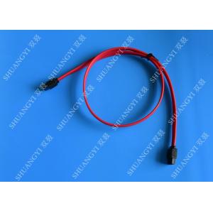 China Red 18 Inch Custom SATA Data Cables SATA III 6.0 Gbps For Blue Ray DVD CD Drives supplier