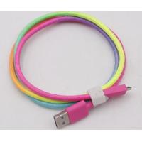 China Data Transfer 1.5m 2m Usb 2.0 To Usb C Cable Quick Charge Rainbow Color on sale